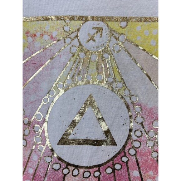 Spiritual Gangster Graphic T-Shirt XL "Fire Within Me" Mystical Zodiac Celestial - Picture 7 of 14